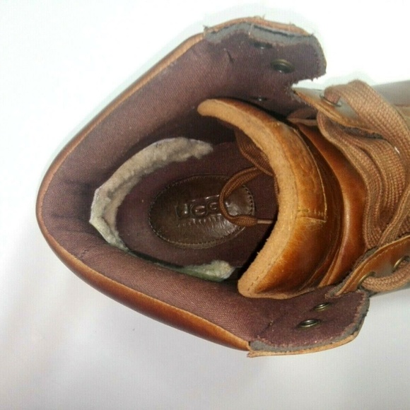 UGG Leather Boots Fur Approx Size 13(no tag) 30001 - Picture 5 of 8